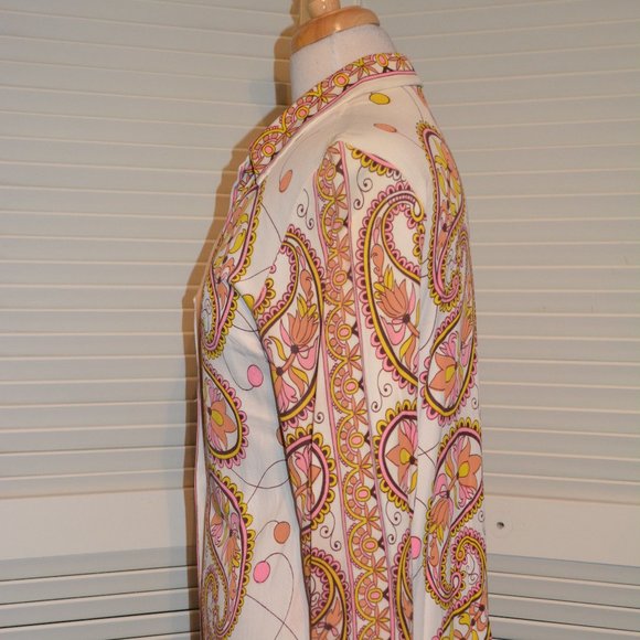 Vintage Paisley Print woman's blouse - Picture 2 of 4